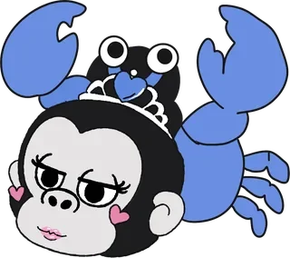 蟹座のプリンセスのイラスト
