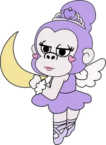 月のプリンセスのイラスト