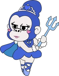 海王星のプリンセスのイラスト