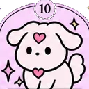 白い犬のイラスト