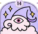 白い魔法使いのイラスト