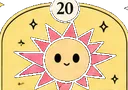 黄色い太陽のイラスト