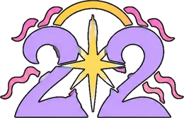 数字22のイラスト