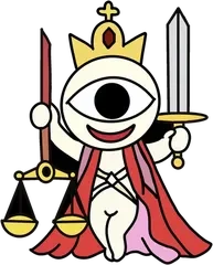 正義のカードのキャラクターのイラスト