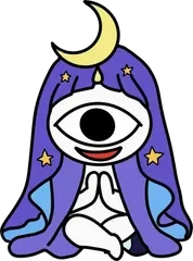 女教皇のカードのキャラクターのイラスト