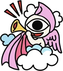 審判のカードのキャラクターのイラスト