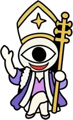 教皇のカードのキャラクターのイラスト